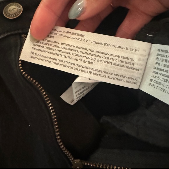 Hollister Black Flares Size 25/1L - Picture 5 of 6